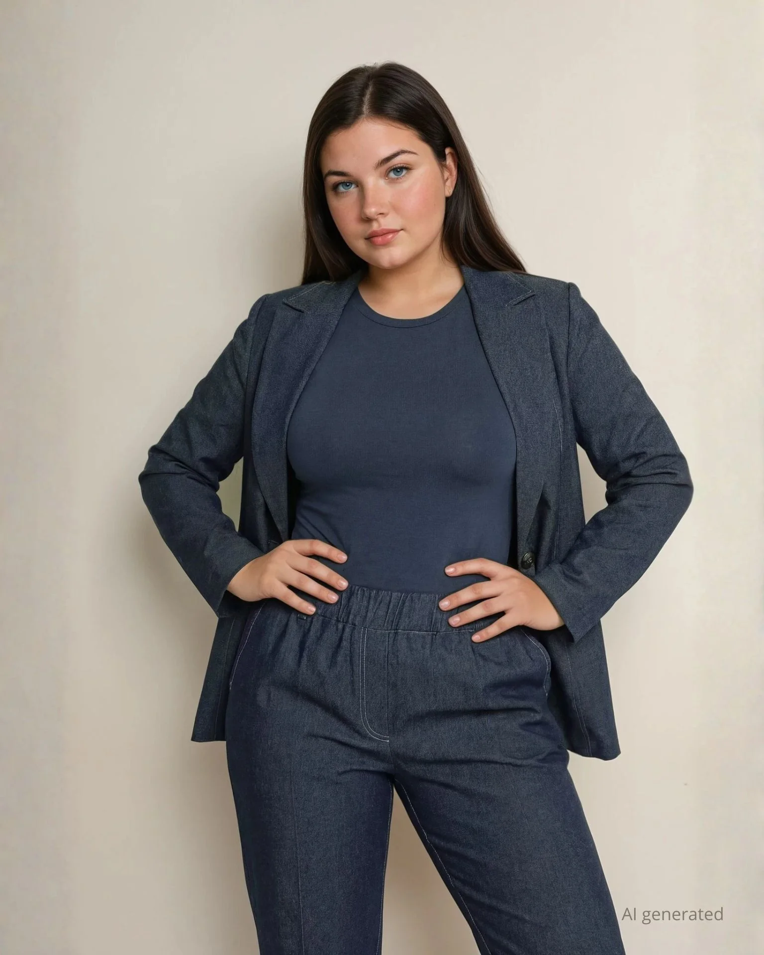 Giacca con bottoni e pattine curvy